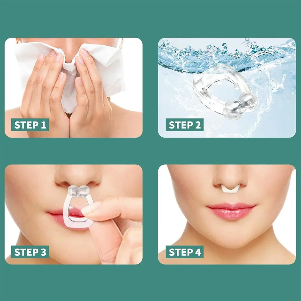 Clip Magnetico Nasal Nariz Deja Respira Antirronquido Roncar